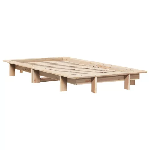 tömör fenyőfa ágy matrac nélkül 90 x 200 cm