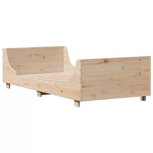  tömör fenyőfa ágy matrac nélkül 75 x 190 cm