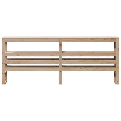  tömör fenyőfa fejtámla polcokkal 180 cm