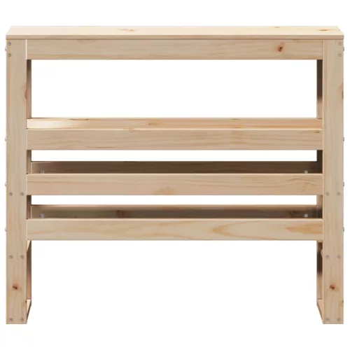  tömör fenyőfa fejtámla polccal 75 cm