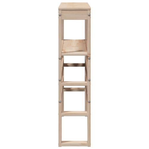  tömör fenyőfa fejtámla polccal 75 cm