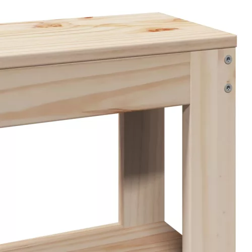  tömör fenyőfa fejtámla polccal 75 cm