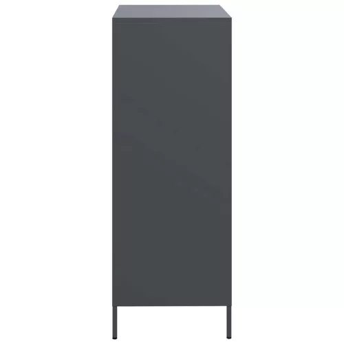  antracitszürke acél magasszekrény 68 x 39 x 101,5 cm