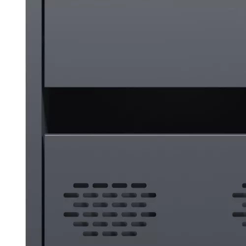  antracitszürke acél magasszekrény 68 x 39 x 101,5 cm