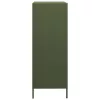  olívazöld acél magasszekrény 68 x 39 x 101,5 cm