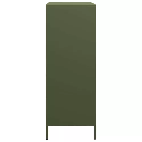  olívazöld acél magasszekrény 68 x 39 x 101,5 cm