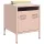  2 db rózsaszín acél éjjeliszekrény 35 x 39 x 43,5 cm
