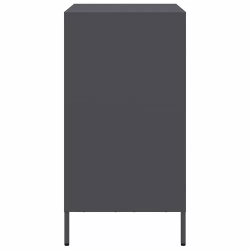  antracit hidegen hengerelt acél tálalószekrény 68x39x73,5 cm