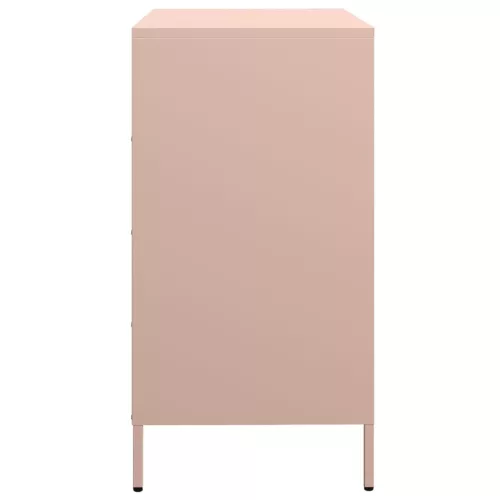  rózsaszín hidegen hengerelt acél tálalószekrény 68x39x73,5 cm