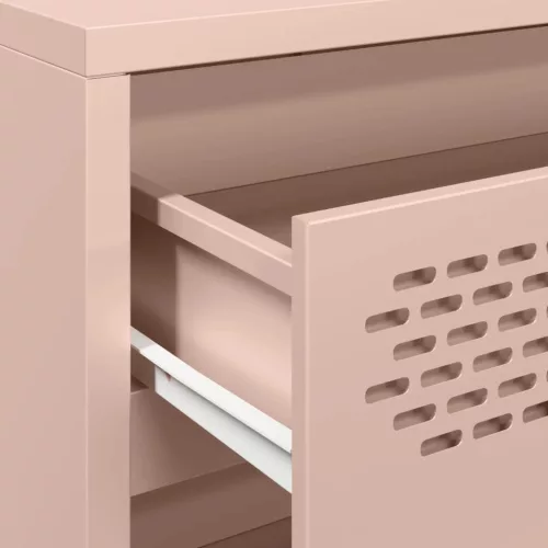  rózsaszín hidegen hengerelt acél tálalószekrény 68x39x73,5 cm