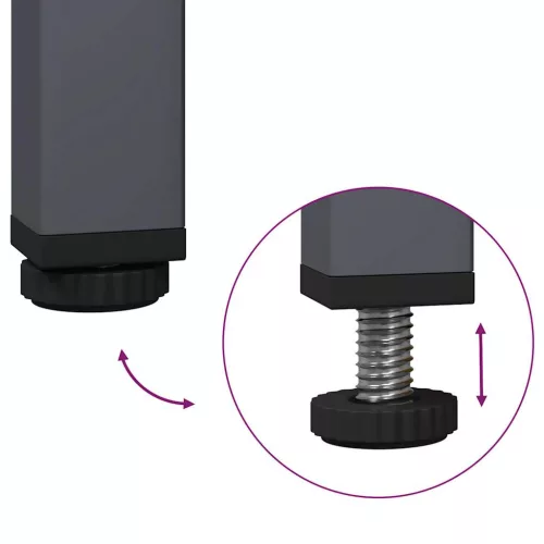  antracit hidegen hengerelt acél tálalószekrény 35x39x73,5 cm