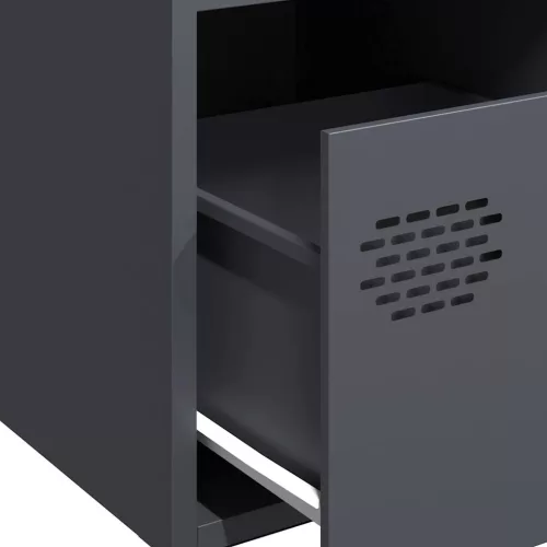  antracit hidegen hengerelt acél tálalószekrény 35x39x73,5 cm