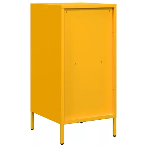  mustársárga hidegen hengerelt acél tálalószekrény 35x39x73,5 cm