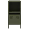  olívazöld hidegen hengerelt acél tálalószekrény 35x39x73,5 cm
