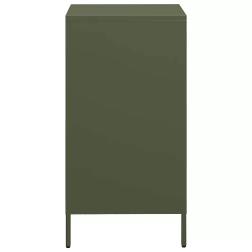  olívazöld hidegen hengerelt acél tálalószekrény 35x39x73,5 cm