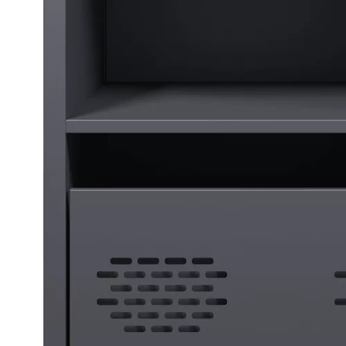  antracit hidegen hengerelt acél tálalószekrény 68x39x73,5 cm
