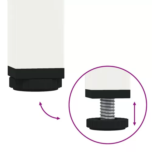  fehér hidegen hengerelt acél tálalószekrény 68x39x73,5 cm