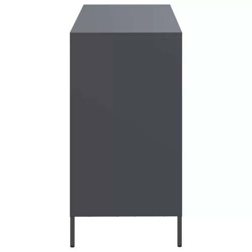  antracit hidegen hengerelt acél tálalószekrény 101,5x39x73,5 cm