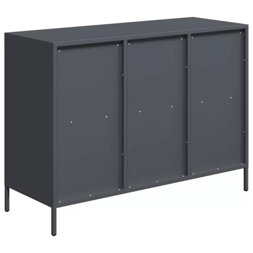  antracit hidegen hengerelt acél tálalószekrény 101,5x39x73,5 cm