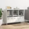  fehér hidegen hengerelt acél tálalószekrény 101,5x39x73,5 cm