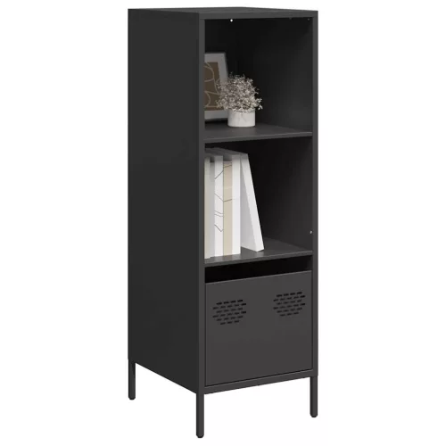  fekete acél magasszekrény 35 x 39 x 103,5 cm