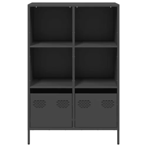  fekete acél magasszekrény 68 x 39 x 103,5 cm