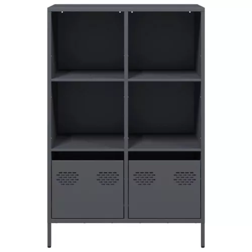  antracitszürke acél magasszekrény 68 x 39 x 103,5 cm