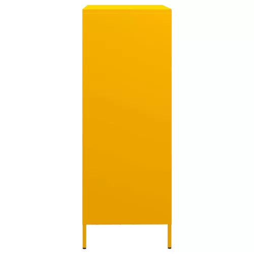  mustársárga acél tálalószekrény 39 x 35 x 103,5 cm