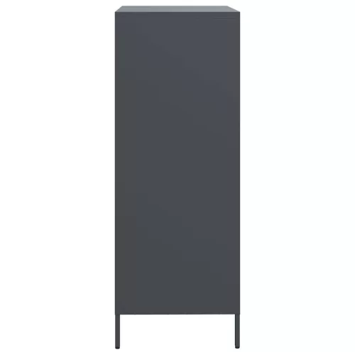  antracitszürke acél magasszekrény 68 x 39 x 103,5 cm