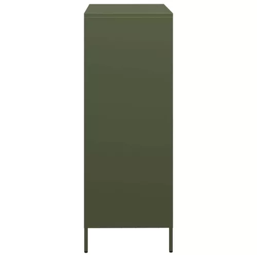  olívazöld acél magasszekrény 68 x 39 x 103,5 cm