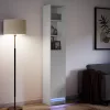  fehér szerelt fa tálalószekrény LED-del 36 x 32,5 x 200 cm