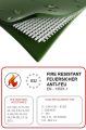 Ponyvagarázs/ sátorgarázs / tároló 4x8m-3,35m oldalmagasság, tűzálló PVC 720g/nm kapuméret: 3,5x3,5m zöld színben