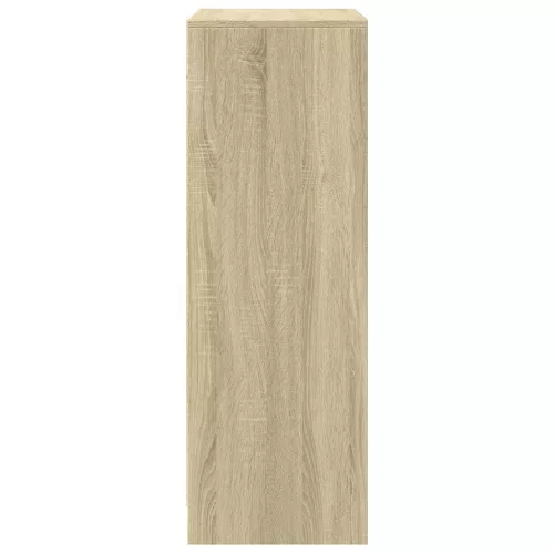  sonoma tölgy szerelt fa tálalószekrény LED-del 77 x 34 x 100 cm