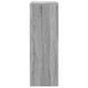  szürke sonoma szerelt fa tálalószekrény LED-del 77x34x100 cm