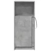  betonszürke szerelt fa LED-es tálalószekrény 42,5 x 34 x 100 cm