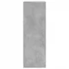  betonszürke szerelt fa LED-es tálalószekrény 42,5 x 34 x 100 cm