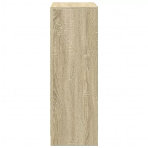  sonoma tölgy szerelt fa tálalószekrény LED-del 72 x 34 x 100 cm