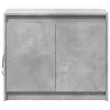  betonszürke szerelt fa tálalószekrény LED-del 72 x 34 x 61 cm