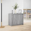  szürke sonoma szerelt fa tálalószekrény LED-del 72 x 34 x 61 cm