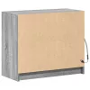  szürke sonoma szerelt fa tálalószekrény LED-del 72 x 34 x 61 cm