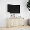  sonoma tölgy színű szerelt fa LED-es TV-szekrény 100x34x50 cm