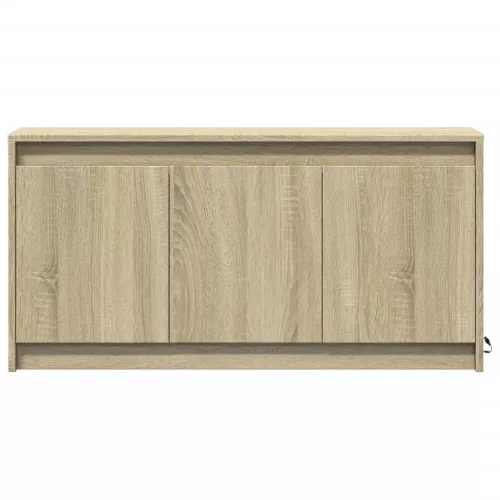  sonoma tölgy színű szerelt fa LED-es TV-szekrény 100x34x50 cm