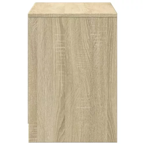  sonoma tölgy színű szerelt fa LED-es TV-szekrény 100x34x50 cm