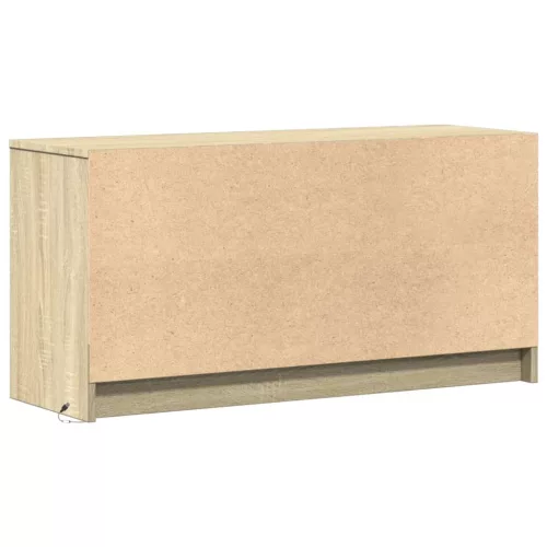 sonoma tölgy színű szerelt fa LED-es TV-szekrény 100x34x50 cm