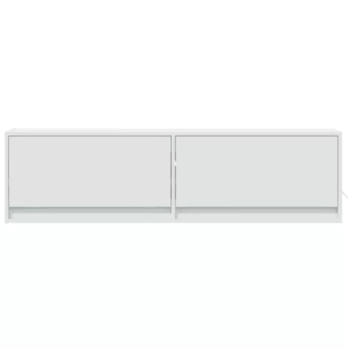 fehér falra szerelhető TV-szekrény LED-ekkel 140 x 31 x 38 cm