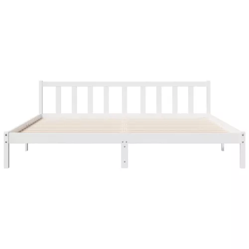  fehér tömör fenyő extra hosszú ágykeret matrac nélkül 180x210cm