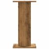  2 db kézműves tölgy színű fa hangszóróállvány 30 x 30 x 60 cm