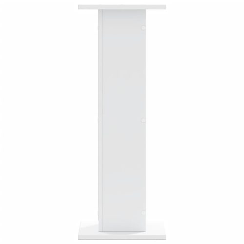  2 db fehér szerelt fa hangszóróállvány 30 x 30 x 80 cm