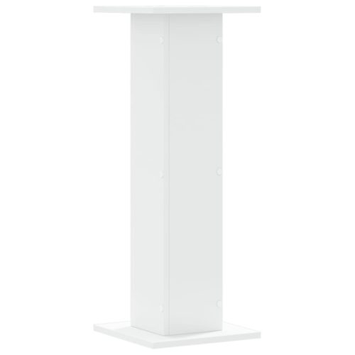  2 db fehér szerelt fa hangszóróállvány 30 x 30 x 80 cm