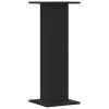  2 db fekete szerelt fa hangszóróállvány 30 x 30 x 80 cm